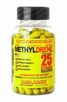 CLOMA PHARMA LABORATORIES SUPLES METHYLDRENE ORIGINAL 25 100 CAPS